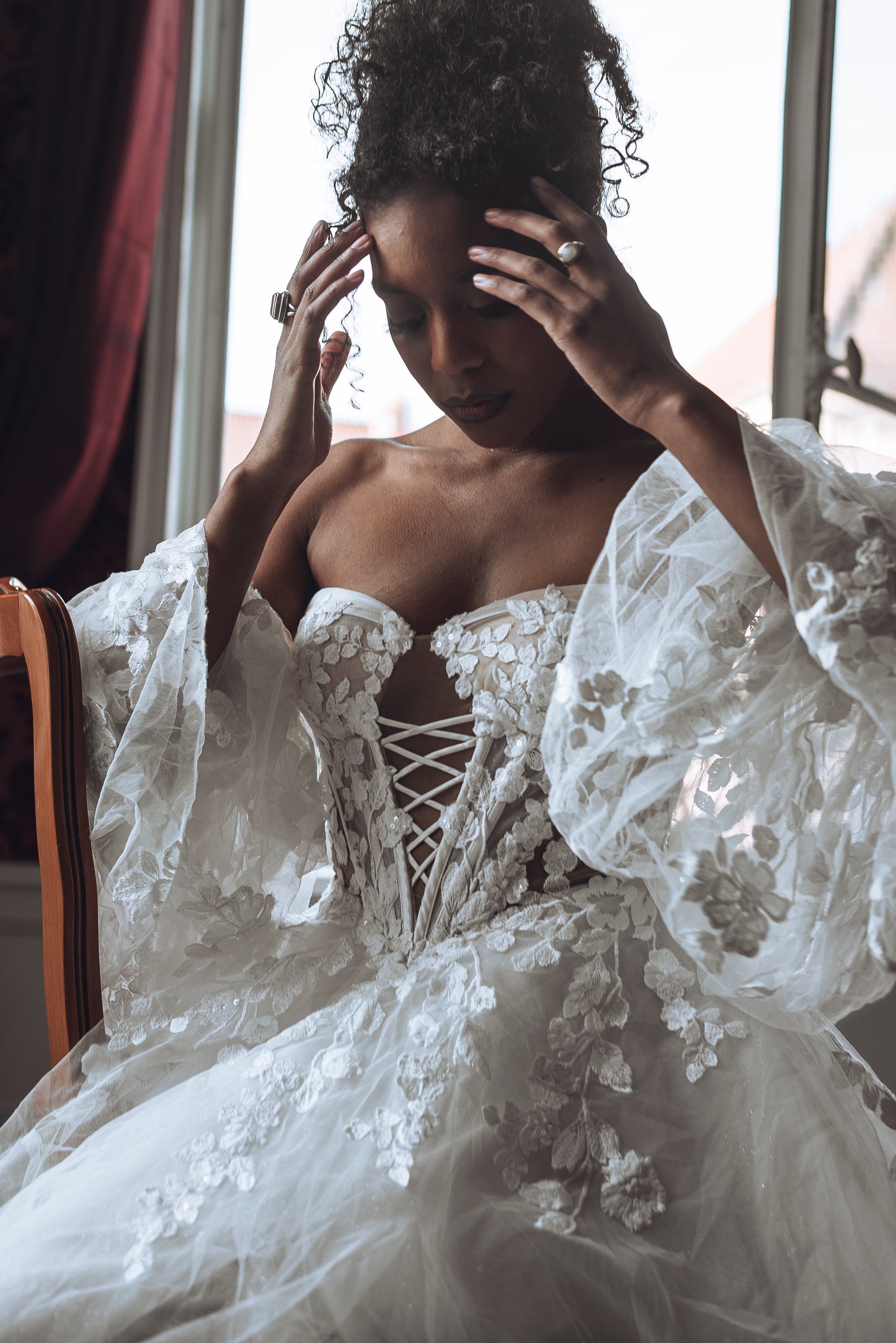 Peignoir SAYALLI — Bustier Illusion