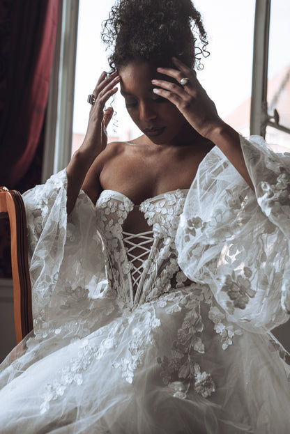 Peignoir SAYALLI — Bustier Illusion