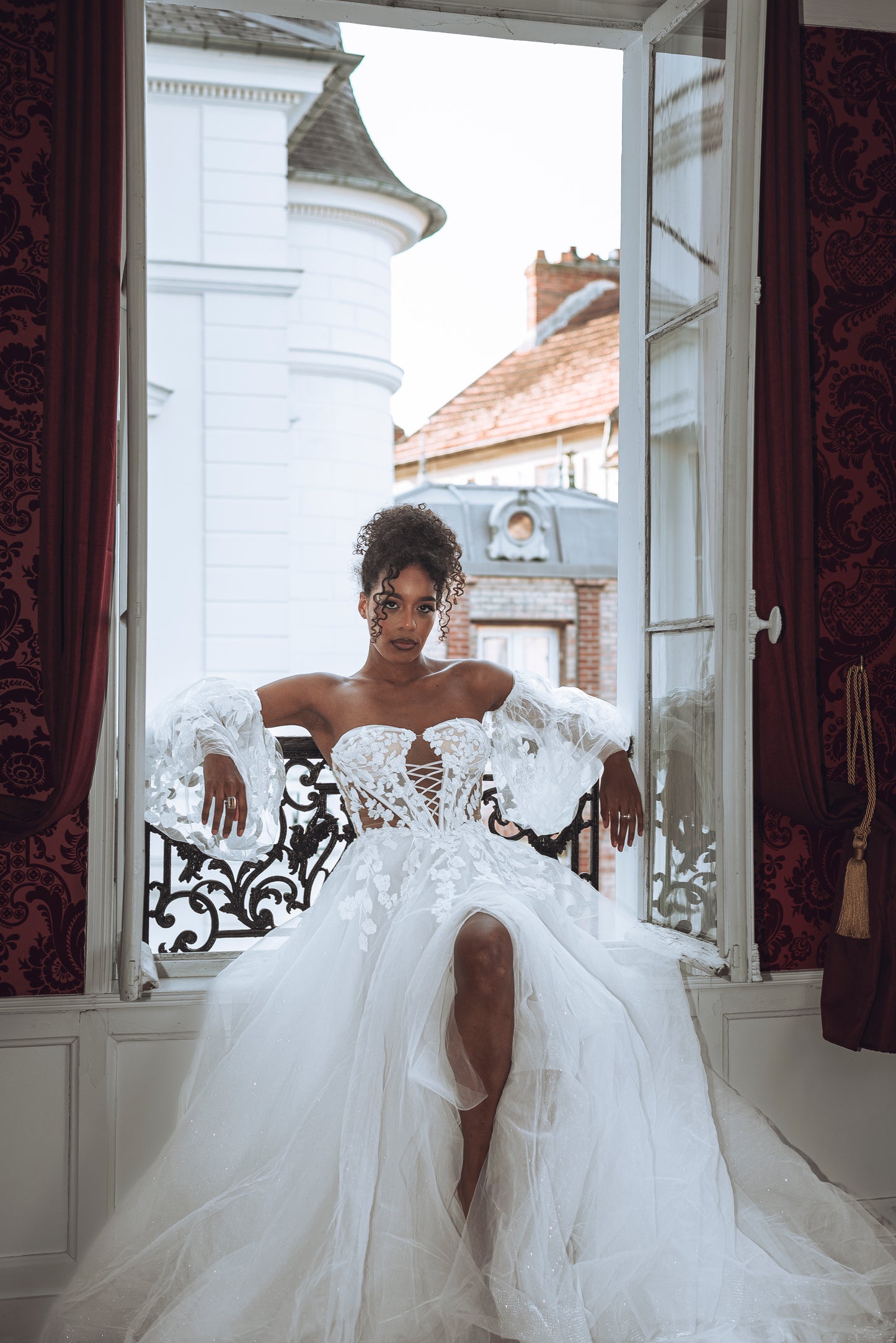 Peignoir SAYALLI — Bustier Illusion