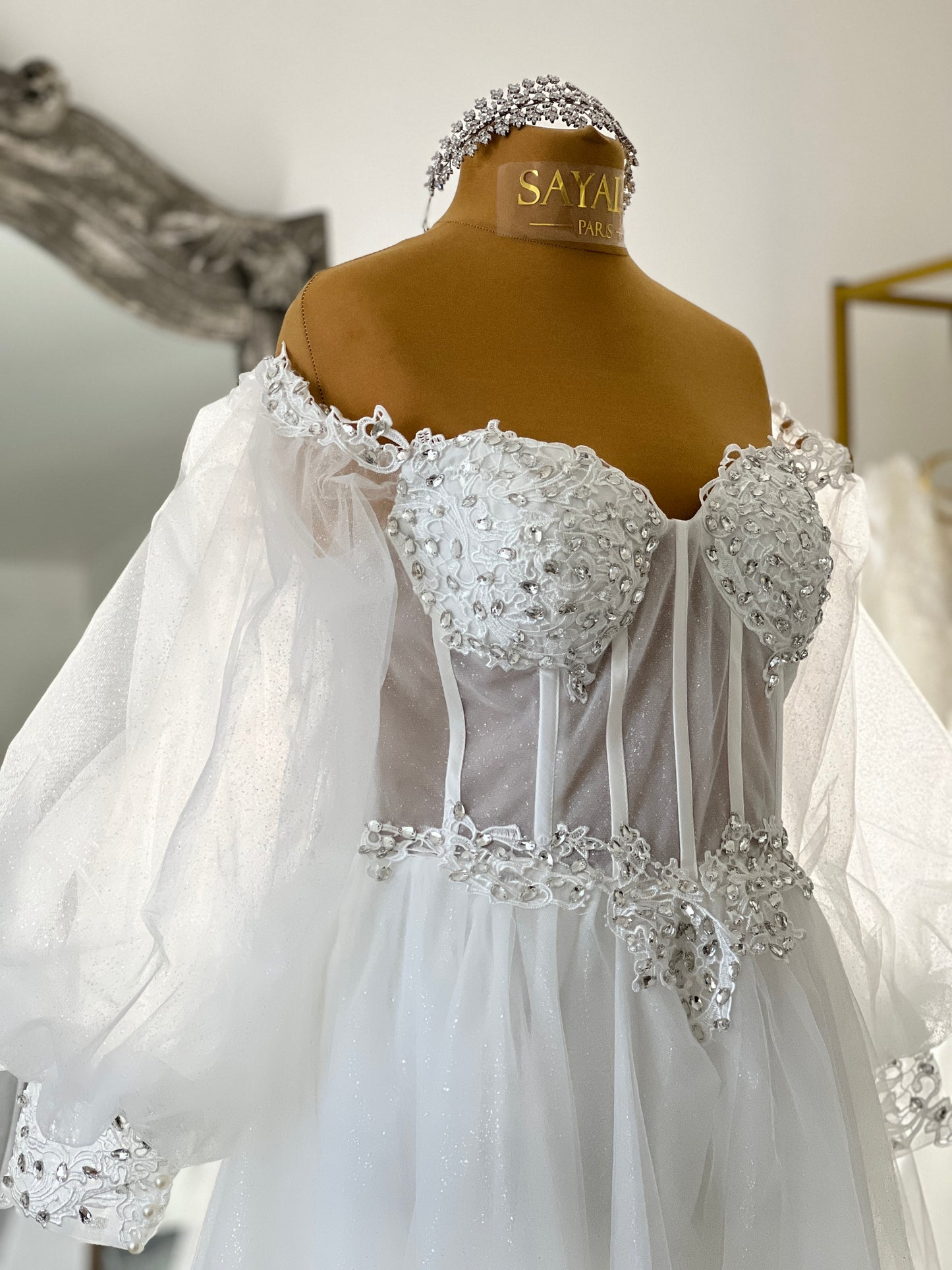 Peignoir SAYALLI - Corset Cristal