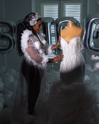 Robe Opulence Cascade de Roses - 01