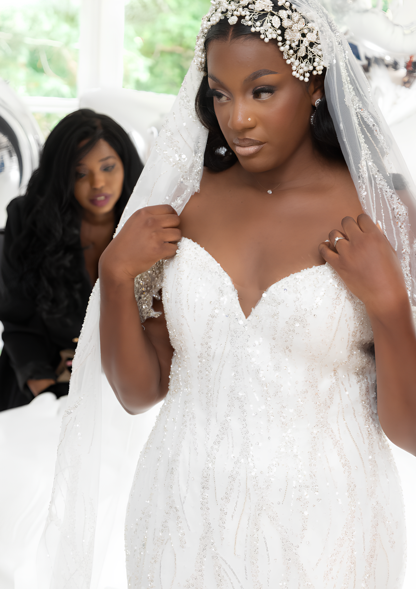 Robe Opulence Cascade de Roses - 01